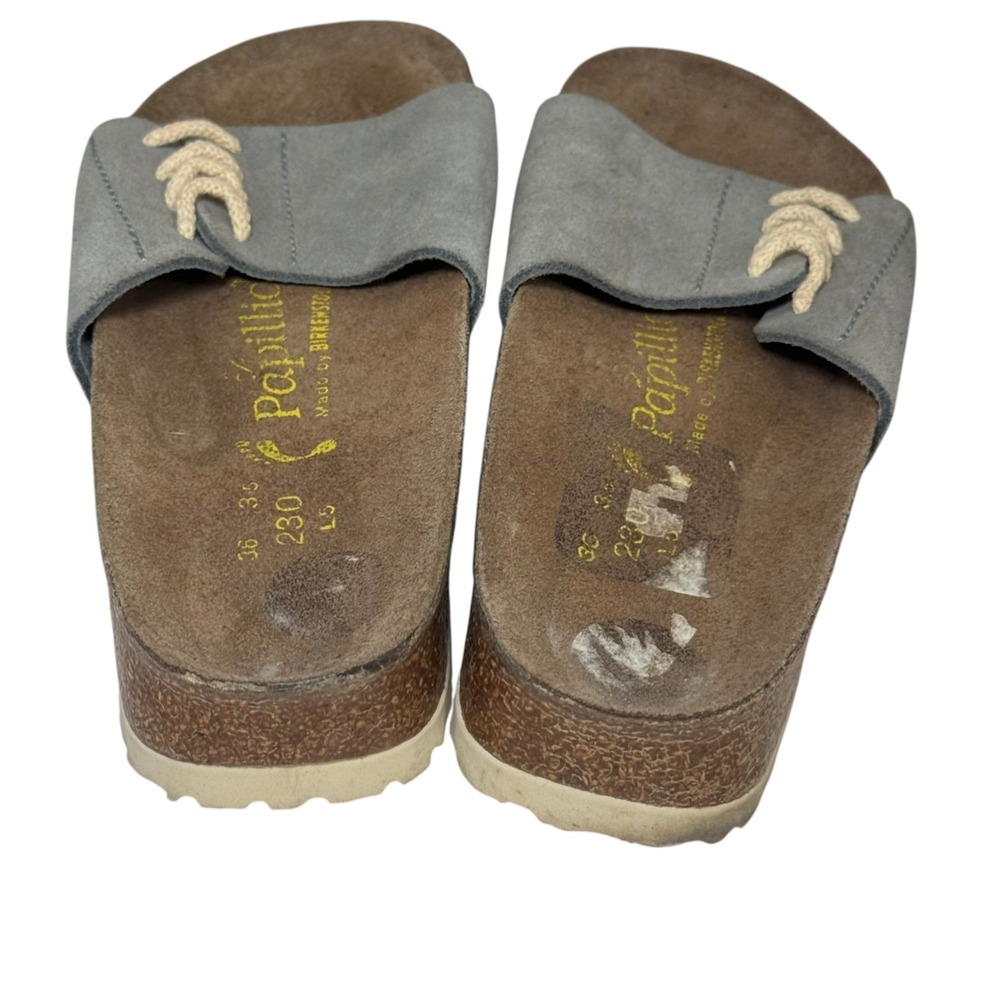 Papillio by Birkenstock Masai Womens Gray Suede Sandals Slides Size 35 US L5 - Picture 6 of 7